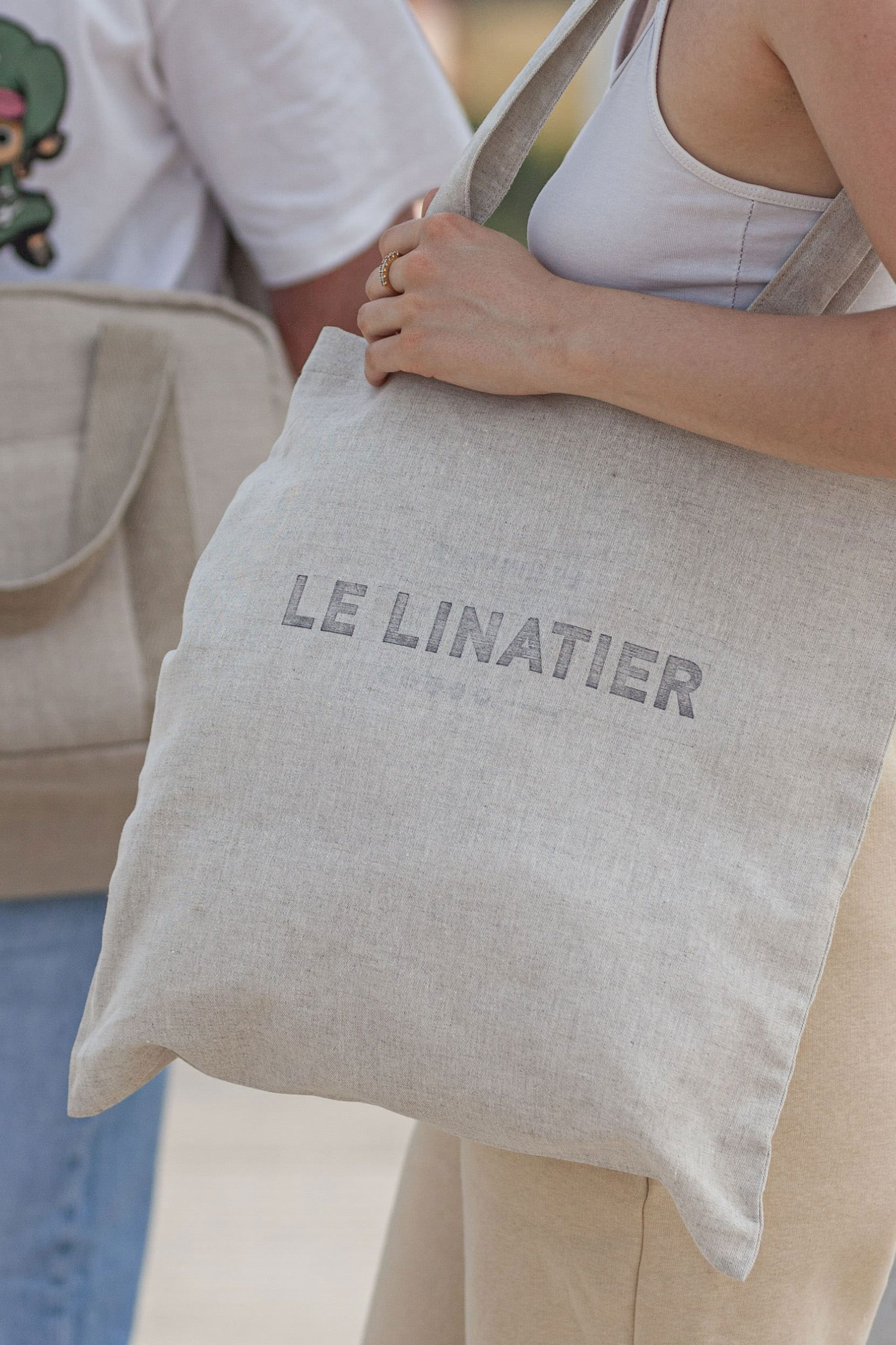Le Linatier - sac pratique mixte en lin français, banane crossbody, tote bag et sac ordinateur fabriqué en france